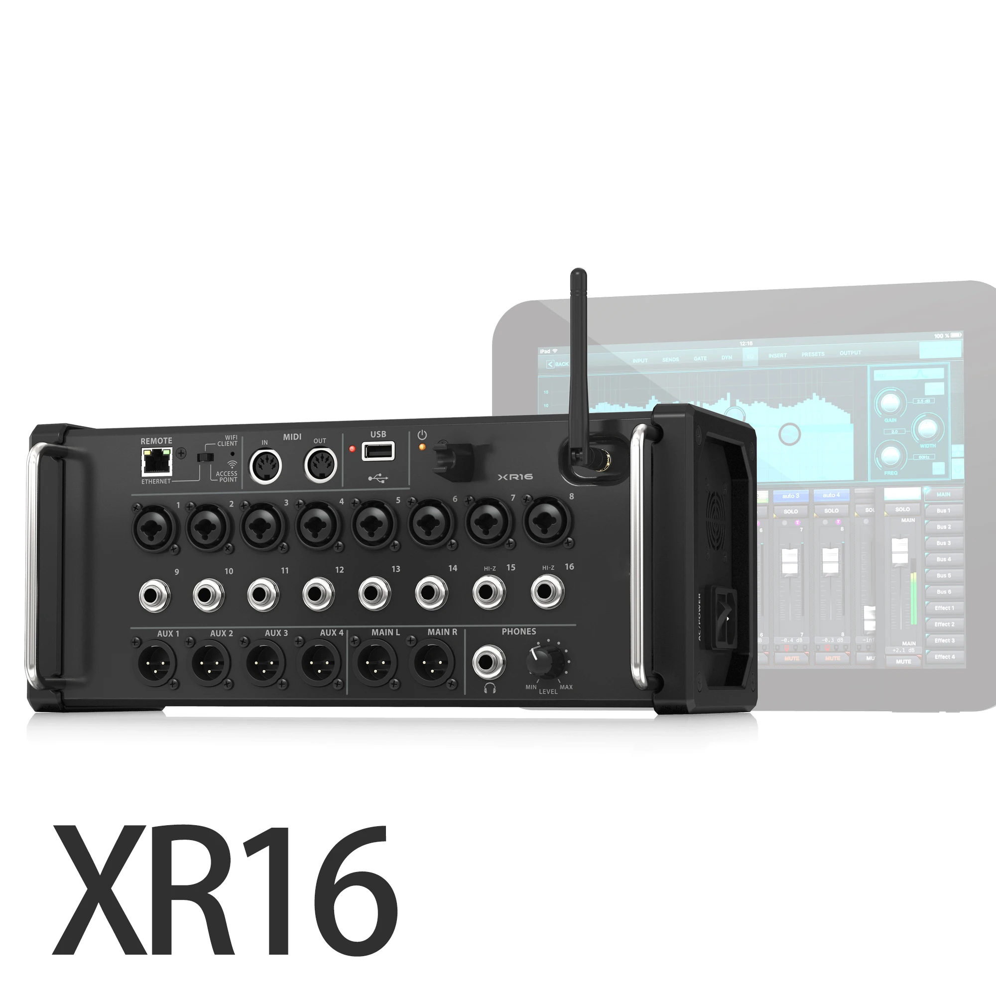 プロフェッショナルデジタルミキサーボックスxr16 air 1:1,16チャンネル,Ipad/Android dj studio,wifi,USB,ステレオカセット,混合コンソール用