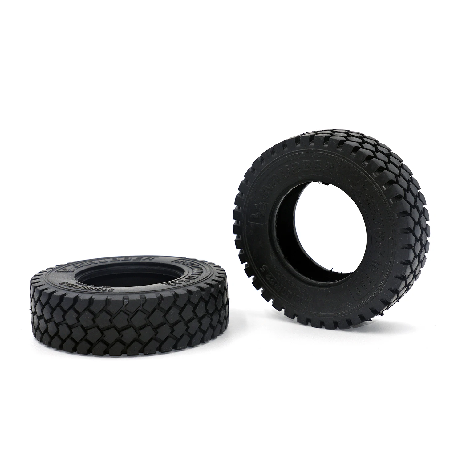 1 par de roda de cascalho de pneu de borracha para caminhão basculante 1/14 Tamiya RC SCANIA 770S R620 VOLVO 750 Mercedes-Benz ACTROS 3363 MAN peças de carro