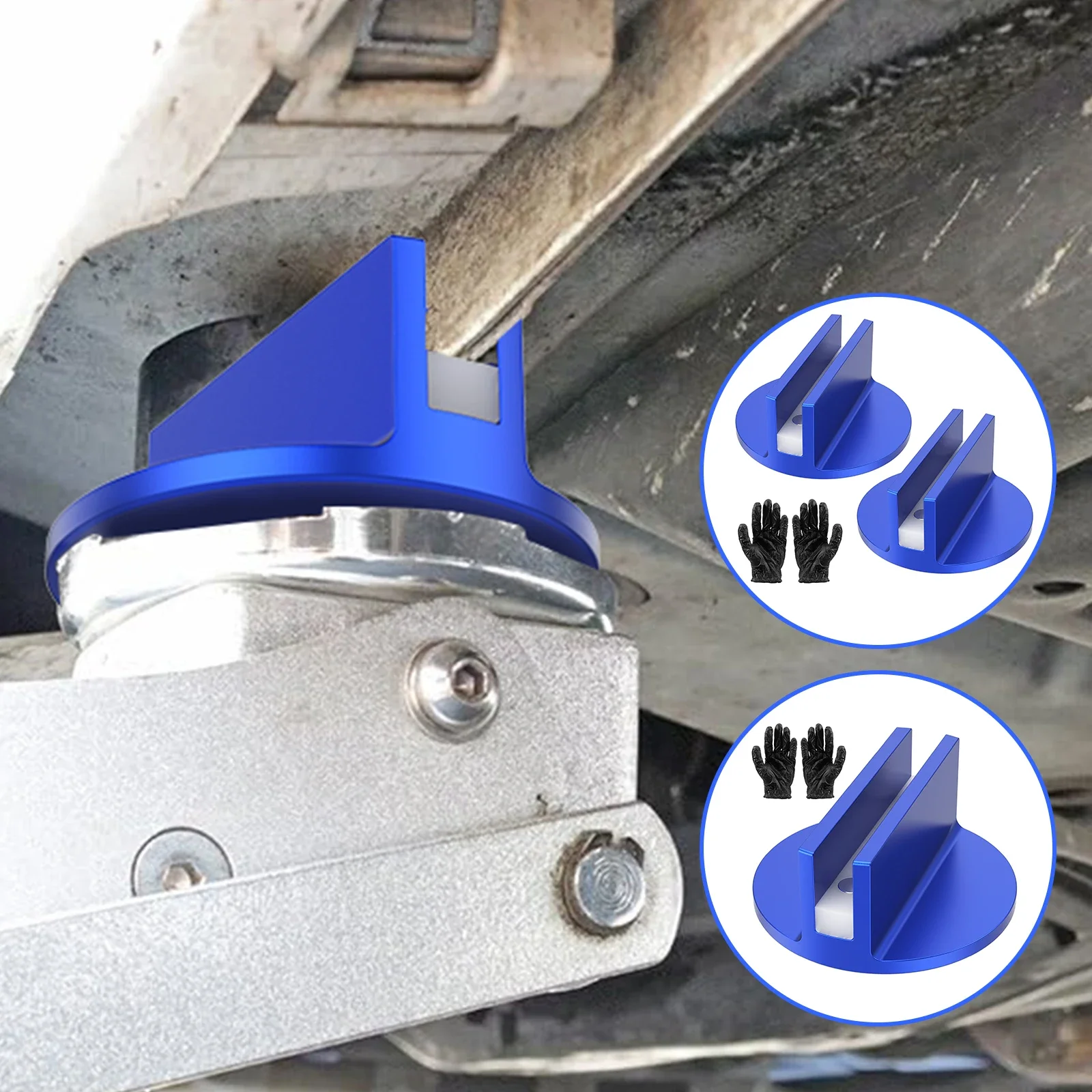 

1/2Pcs Universal Magnetic Jack Pad Aluminum Nonslip Pinch Weld Adapter Nonslip Frame Rail Adapter Frame Rail Adapter for Cars