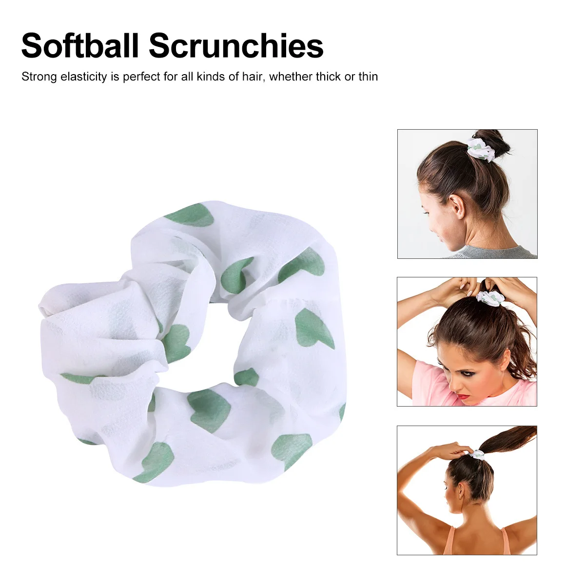 

10pcs Head Rope Accessories Soft Scrunchies For Women Strong Elasticity Hair Ties Ring Summer Party Festival Wear Hair