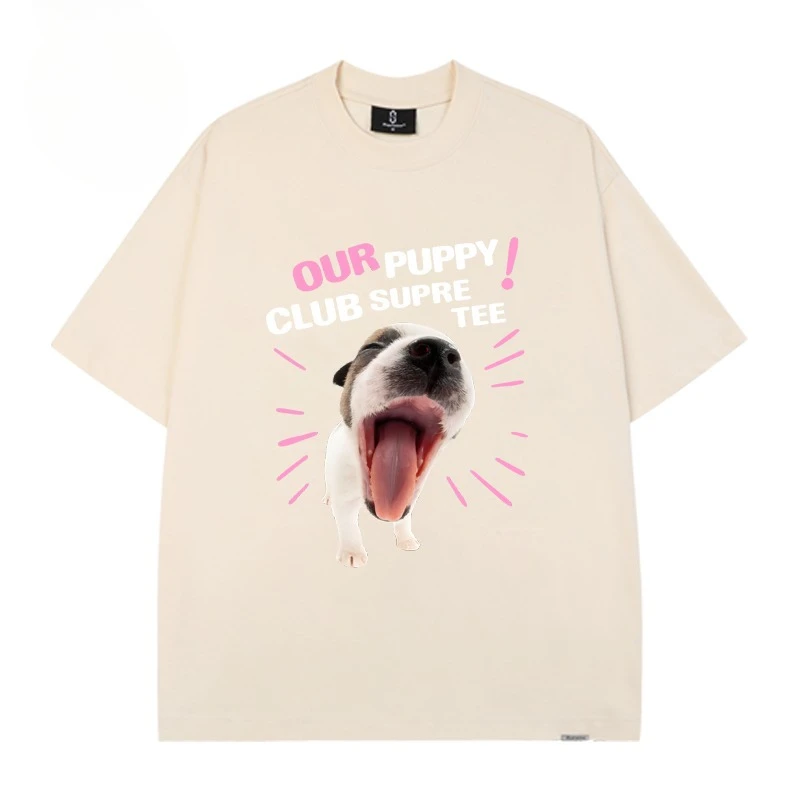 Américain décontracté impression animale marque à la mode à manches courtes hommes et femmes T-shirts Couple hauts 2026 été nouveau Y2k polyvalent