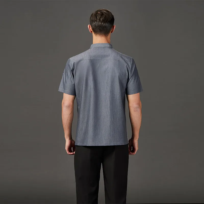 Men's Chef Clothes Woman Waiter Uniform  Hotel Kitchen Overalls Professional Cook jacket Food service Cooking Shirt Chef's Coat