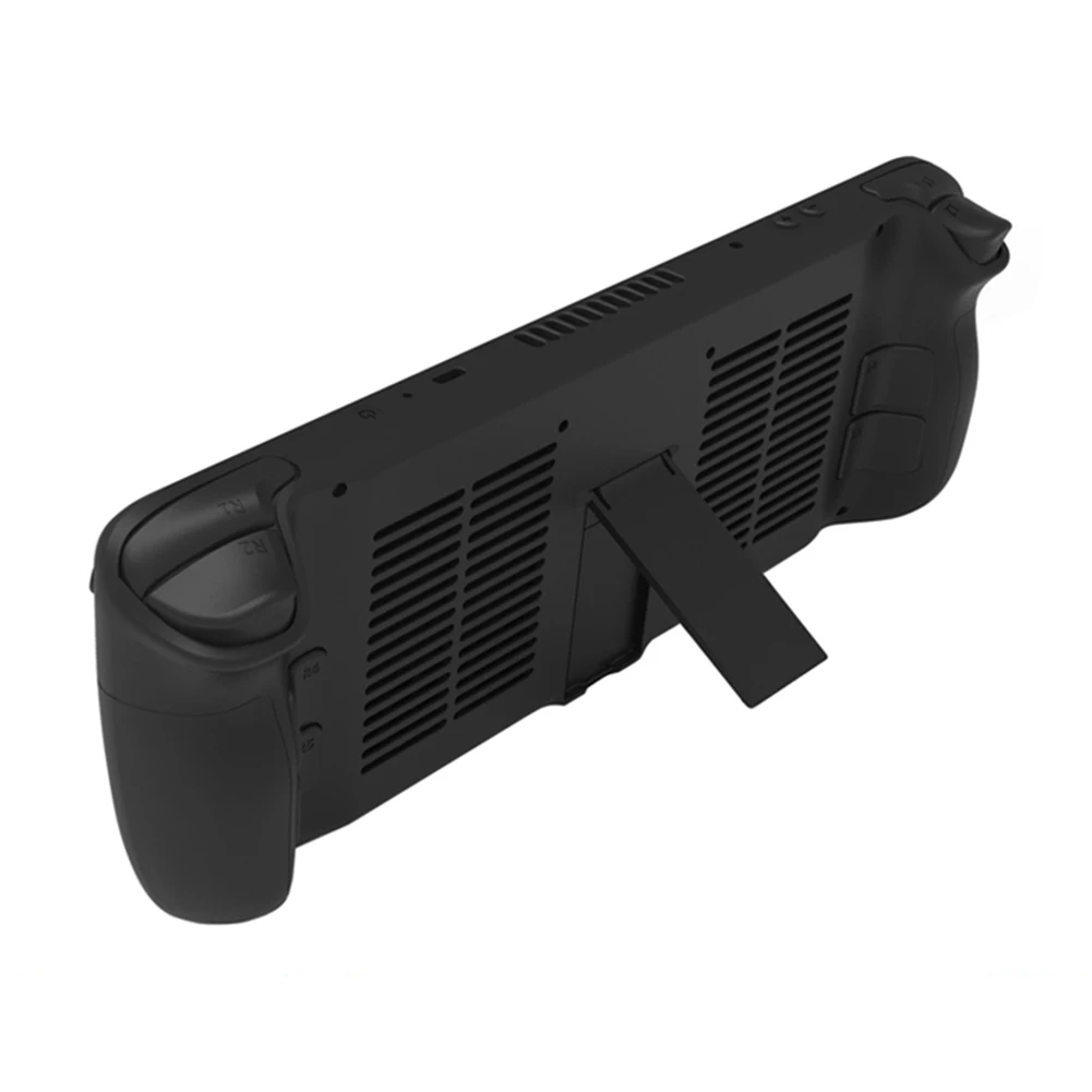 غطاء خلفي بلاستيكي مع براغي مفك براغي، غطاء خلفي لوحدة التحكم في الألعاب المحمولة مع ملحقات بديلة لدعم سطح البخار