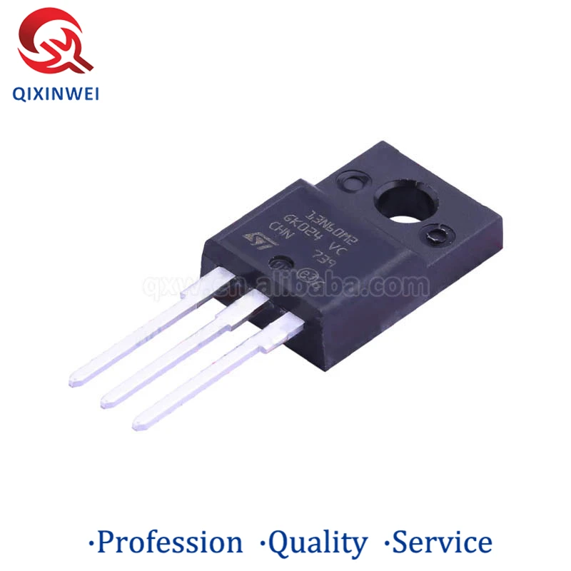 5 PCS Original MOS STF13N60M2 N Channel Mosfet  600V 11A STF13N60M2 13N60M2 TO-220F