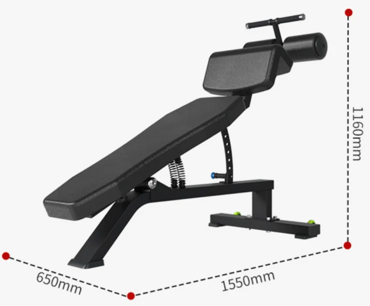 Commercial Use Adjustable Fitness Abdominal Bench Adjustable Dumbbell Weight Bench Multi Purpose Exercise Bench for Gym