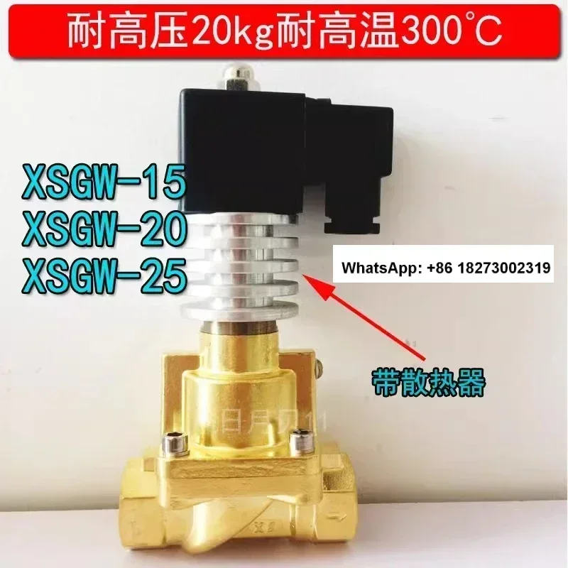 Válvula solenoide d e vapor de pistón d e 4 minutos, 6 minutos y 1 pulgada con disipación de calor cerrada xsgw - 15 20 25