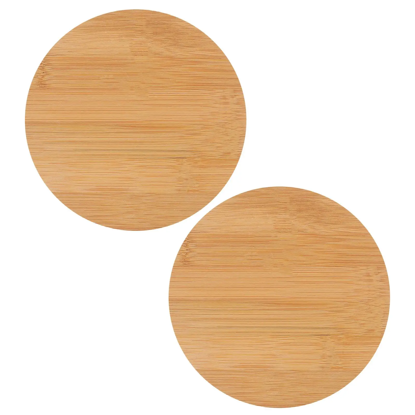 

2 Pcs Glass Bowl Covers Bamboo Sealing Lids for Jars Canning Reusable Airtight Storage 153x140 Fits Yogurt Containers