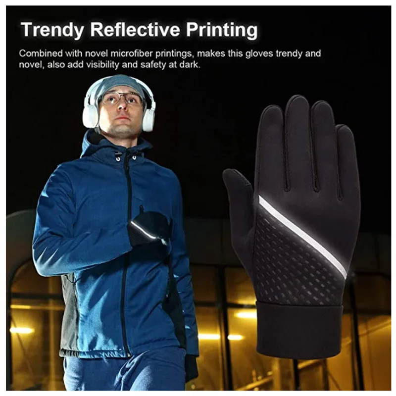 Winter Warm Gloves Thermal Windproof Ski Gloves for Cold Weather Men Women