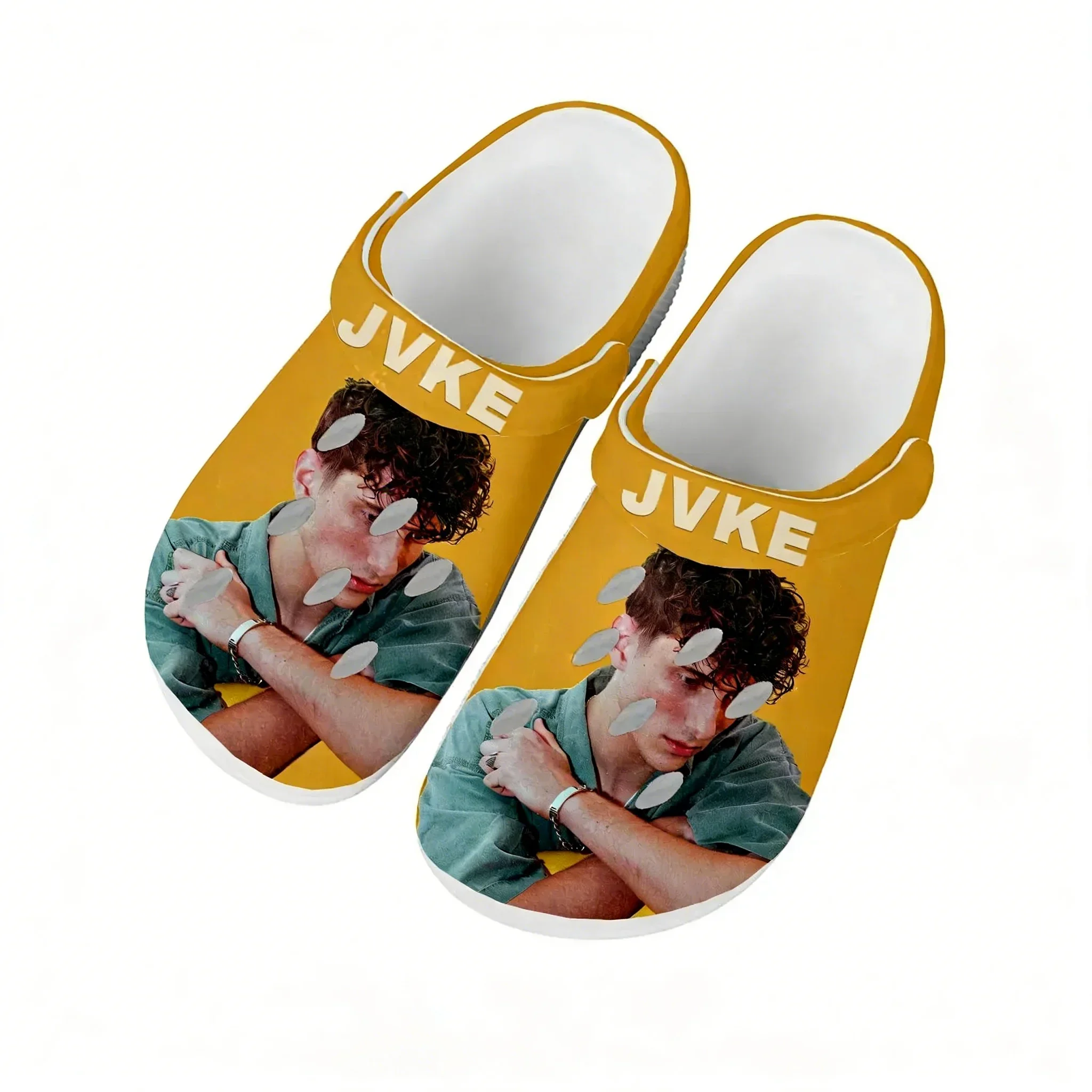 

JVKE Pop Singer Water Shoes Mens Womens Comfortable Fashion Home Garden Clogs Customizd Sandals Beach Breathable Hole Slippers