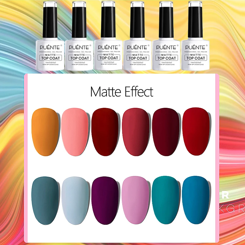 7.5ML Matt Top Coat Gel Polish Matte Function Gel Vernis Semi Permanent Sealer Manicure Lacquer Soak Off LED UV Gel Nail Polish