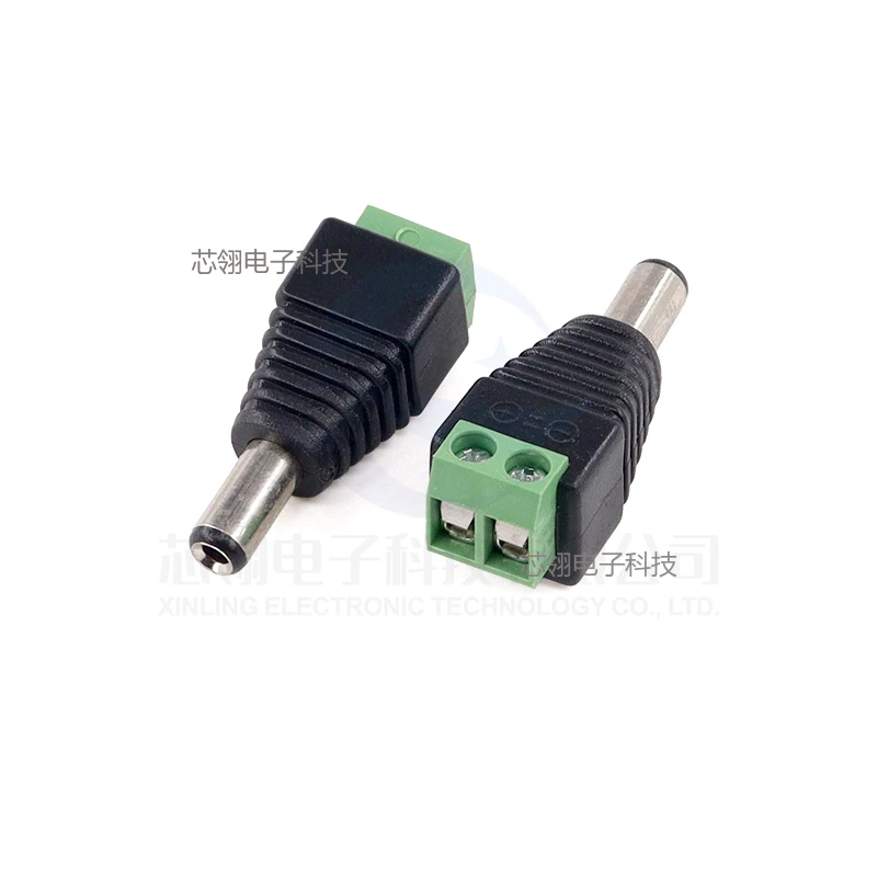 DC Power supply male/female plug socket 005/022 Male/female connector 5.5-2.1/2.5mm Round hole connector wholesale