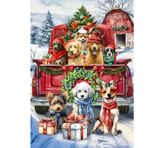 Briarwood Lane Holiday Cheer Dogs Garden Flag