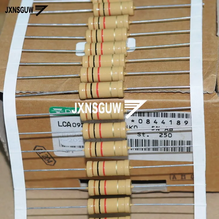 10PCS NEW VISHAY DRALORIC 5% 5W1K 8X21MM Metal film resistor 5W 1K Copper high quality resistance 5W1000Ω free shipping