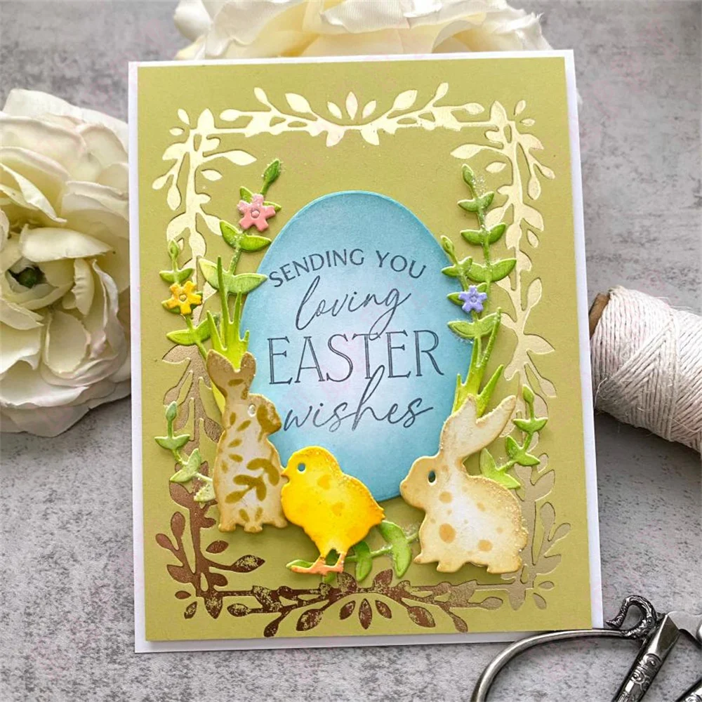 Spring Nest Stencil DIY Layering Stencils Graphics Painting Scrapbooking Ornament Album Embossed Template Stencil New 2024