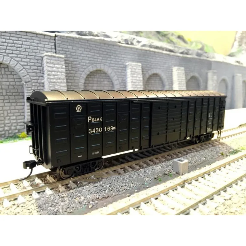 Diecast HO Scale 1/87 China P64/P65 Train Transporter Carriage Model Red Green Black Adult Collection Static Display
