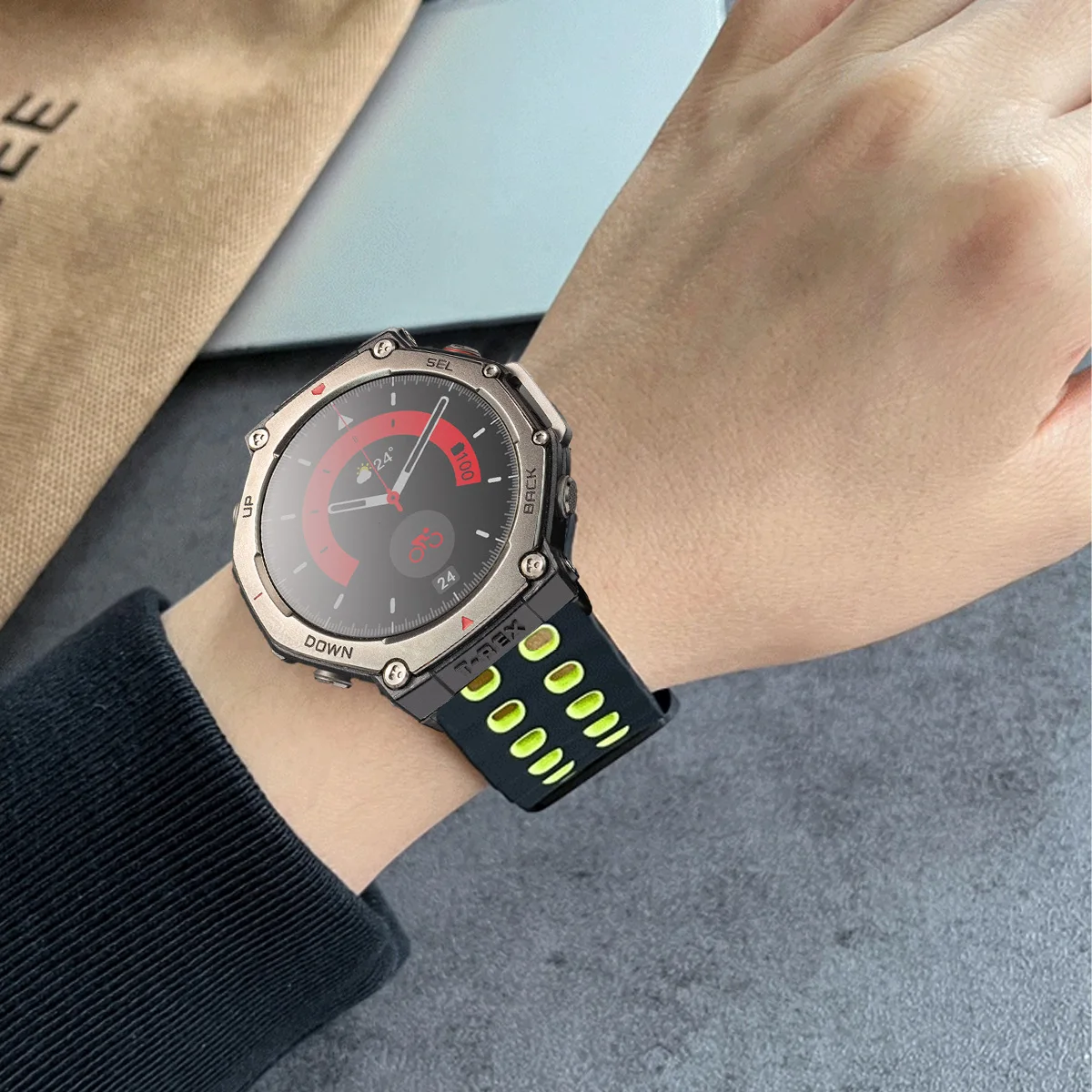 Silicone WatchBands For Amazfit T-rex3/2 Smart Watch Straps Sport Band For Huami Amazfit T-rex/pro Bracelets Accessories Correa