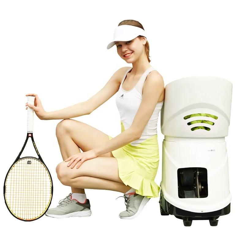 

TenniSmash TS-08 iOS/Android App-Controlled Tennis Ball Machine Automatic Equipment Feeder Trainer Robot for Practice