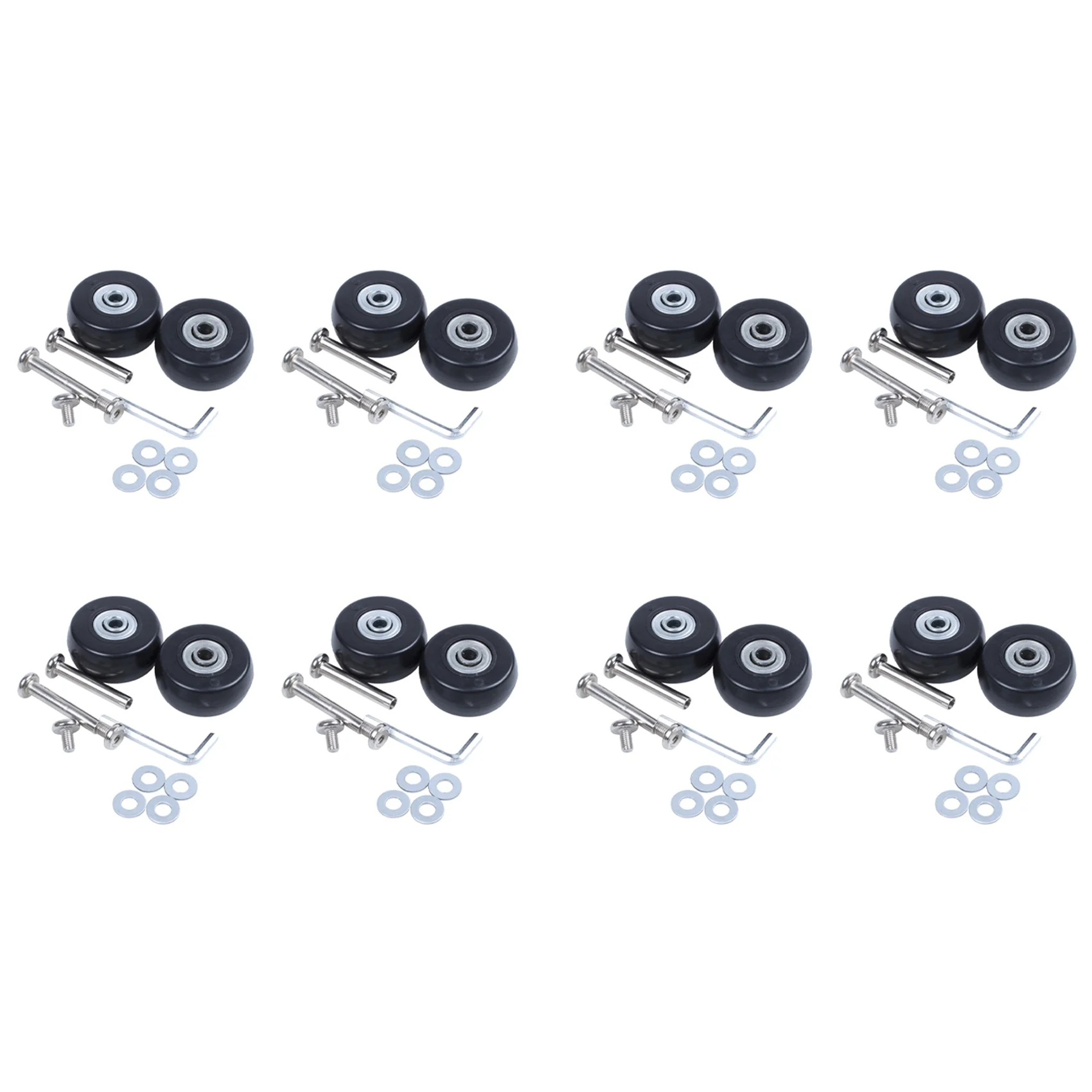 ABRT-16 Sets Of Luggage Suitcase Replacement Wheels Axles Deluxe Repair Tool OD 40Mm
