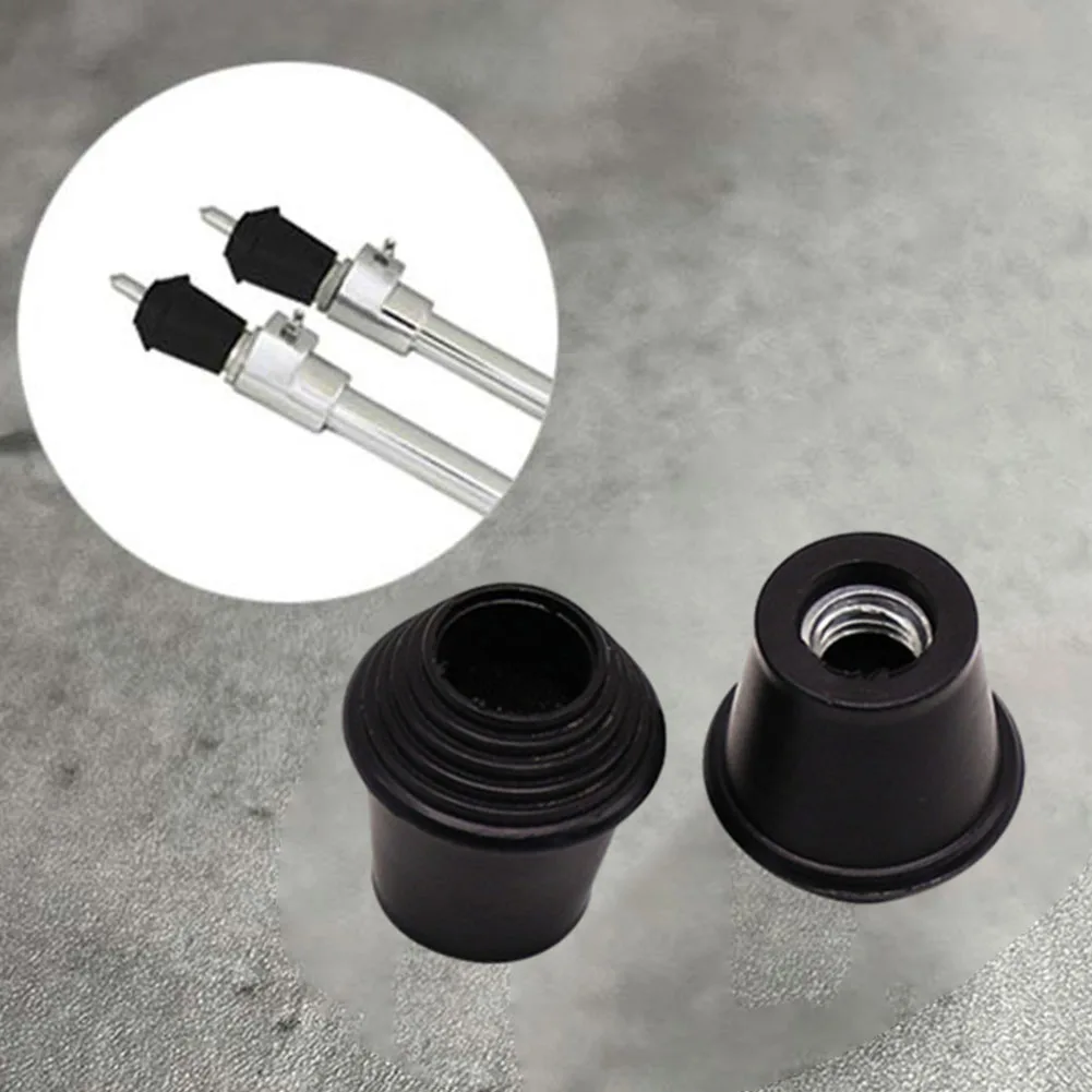 ขาตั้งกลอง ขาตั้งกลอง ชิ้นส่วนเครื่องเพอร์คัชชัน เล่นสียางสีดํา ปลายเท้า การใช้งานอเนกประสงค์ วัสดุโลหะผสมเกรดสูง