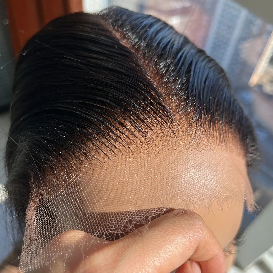 100% Real HD Cierre de encaje 6x6 7x7 separación profunda HD encaje cierres de cabello humano cabello liso prearrancado cierres de encaje HD rectos