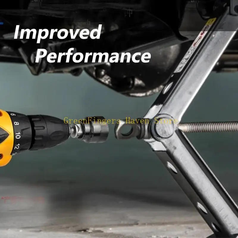 F68D Electric Impact Socket Adapters For Jacks Fast Tire Change Effortlessly Use With Electric Drill And Ratchets Tool