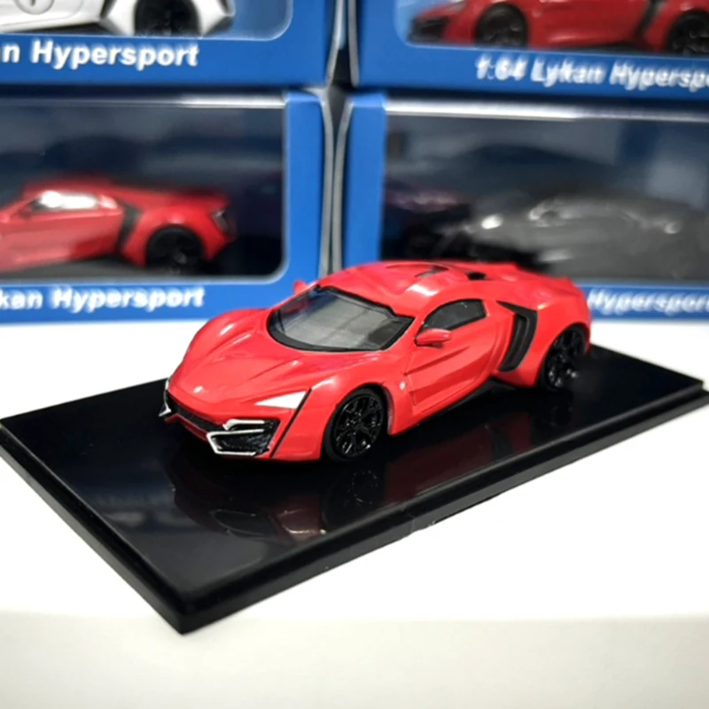 SCA Smallcarart Lykan HyperSports-Auto im Maßstab 1:64, Legierungsautomodell, Klassiker, Souvenir für Erwachsene, Geschenk, statische Anzeige
