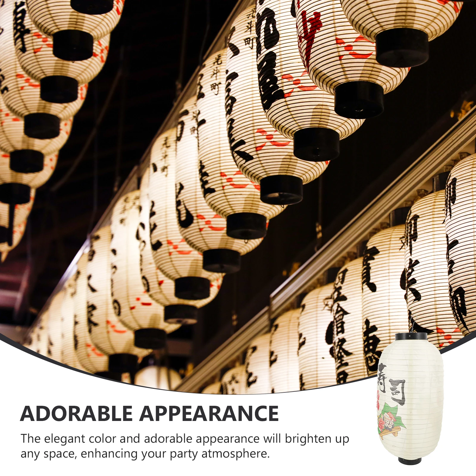 

Japanese Style Lanterns Premium Iron Durable Decorative Outdoor Restaurant Party Festival Hanging Lanterns Waterproof