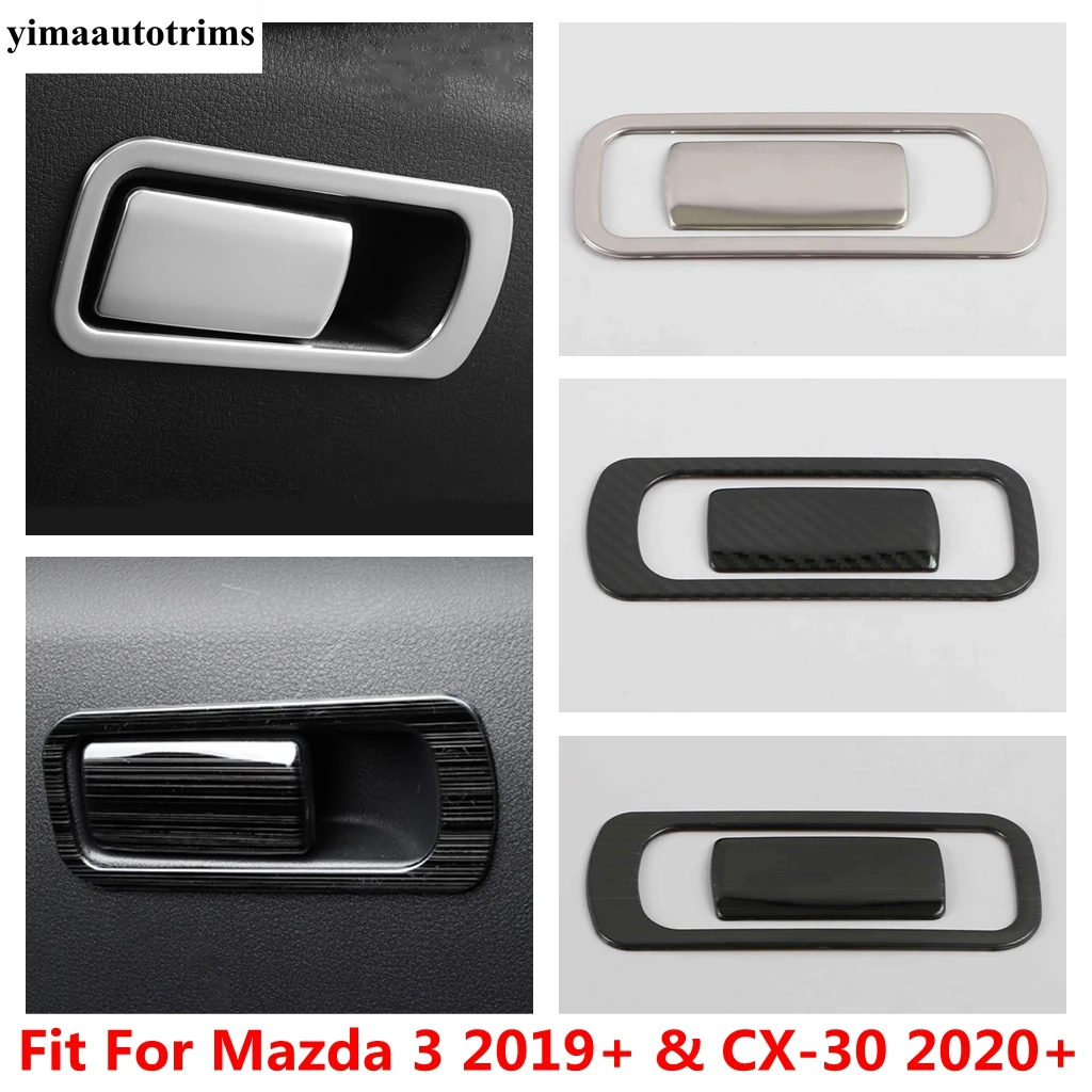 

Glove Box Handle Sequins Decoration Cover Trim Stainless Steel Accessories Interior For Mazda 3 2019 - 2024 / CX-30 2020 - 2024