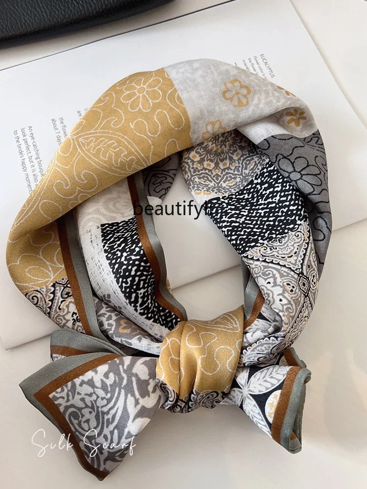 

Mulberry silk silk scarf silk long women's scarf spring and autumn Korean version high-end scarf