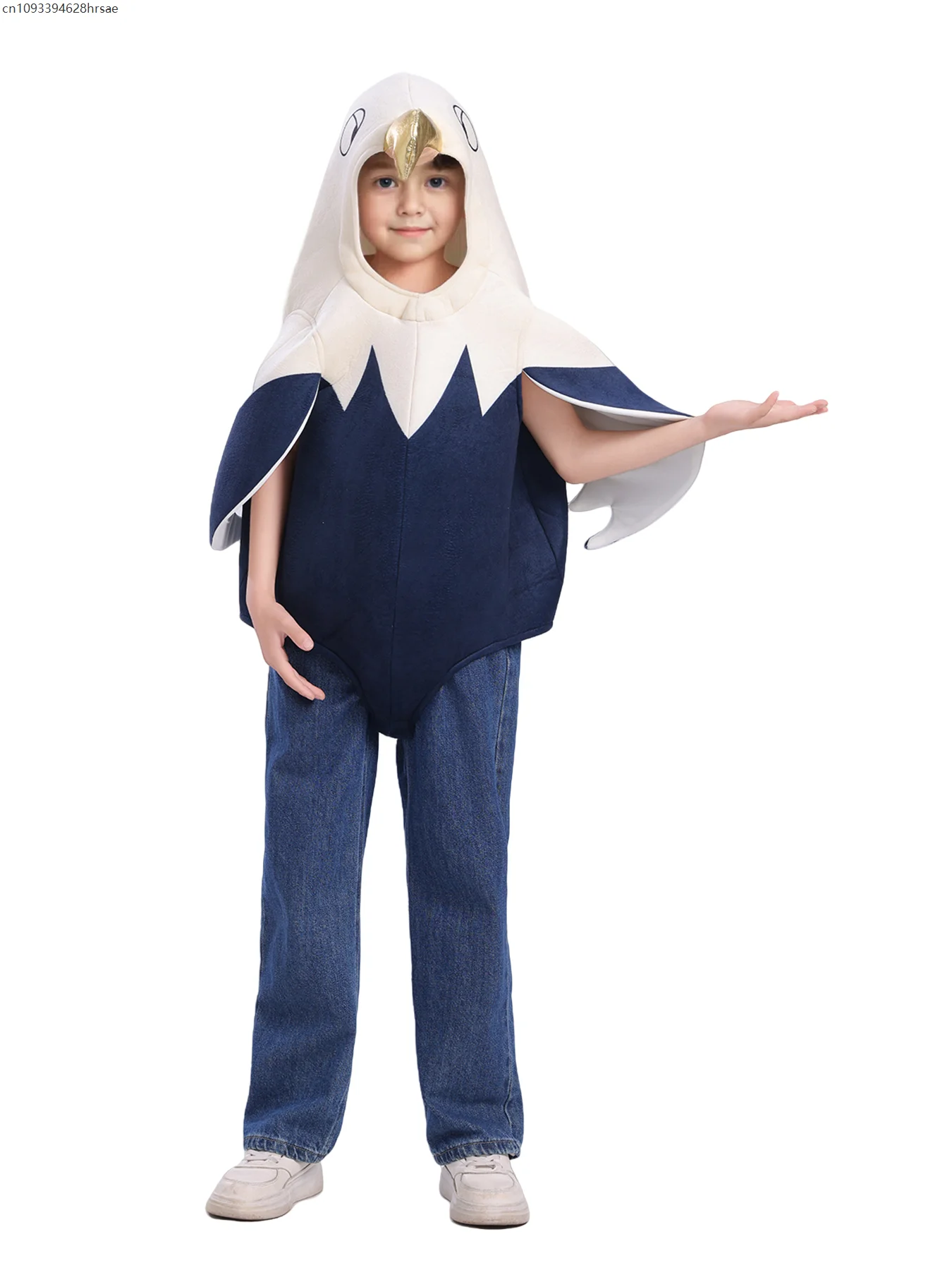 الأطفال الفتيان والفتيات لطيف ليتل أصلع النسر تأثيري حلي للحزب الأحداث المدرسية ألعاب احتفالية الزي الحيوان بذلة الحفلات