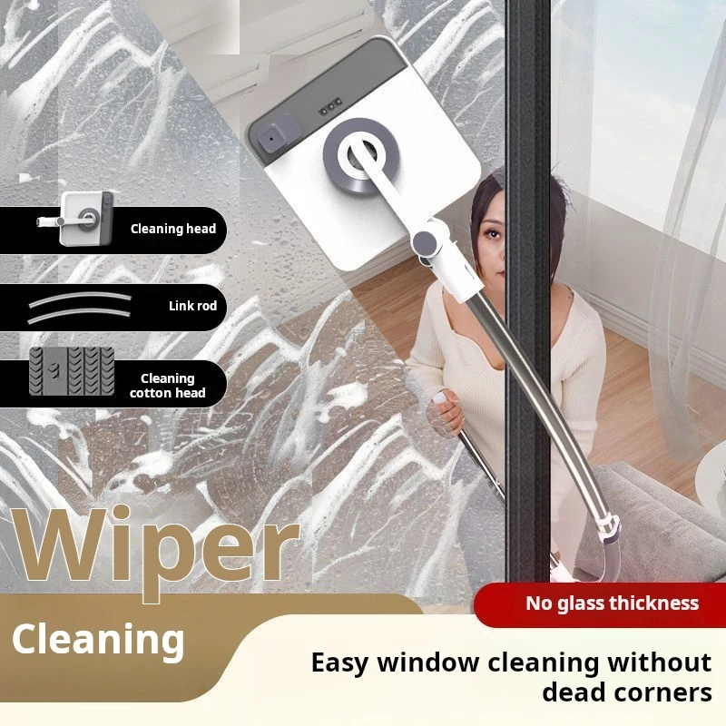 

Retractable Pole Glass Scraper Cleaning 130cm Double Faced Wiper Cleaner Windows For Household Tall buildings Glasses Tool
