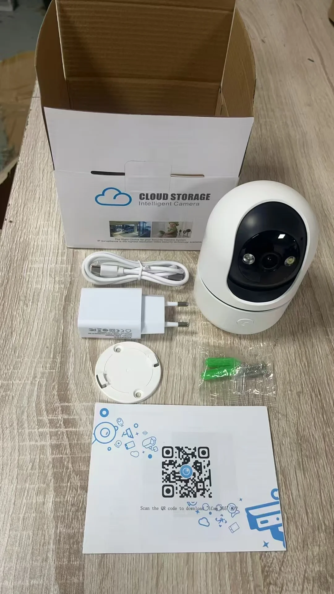 3MP HD PTZ WiFi Camera with Tuya Smart APP Home Security 355 Pan Tilt Night Vision Two-Way Audio Motion Alert for Baby Pets