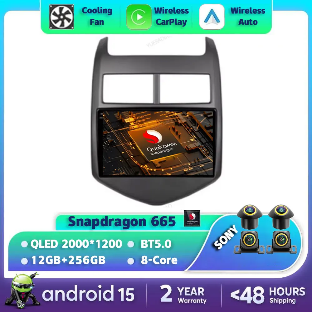 

Автомобильное радио Android 15 для Chevrolet Aveo 2 Sonic T300 2011-2015 GPS NAVI Qualcomm 4G WIFI BT Мультимедийный стерео видеоплеер