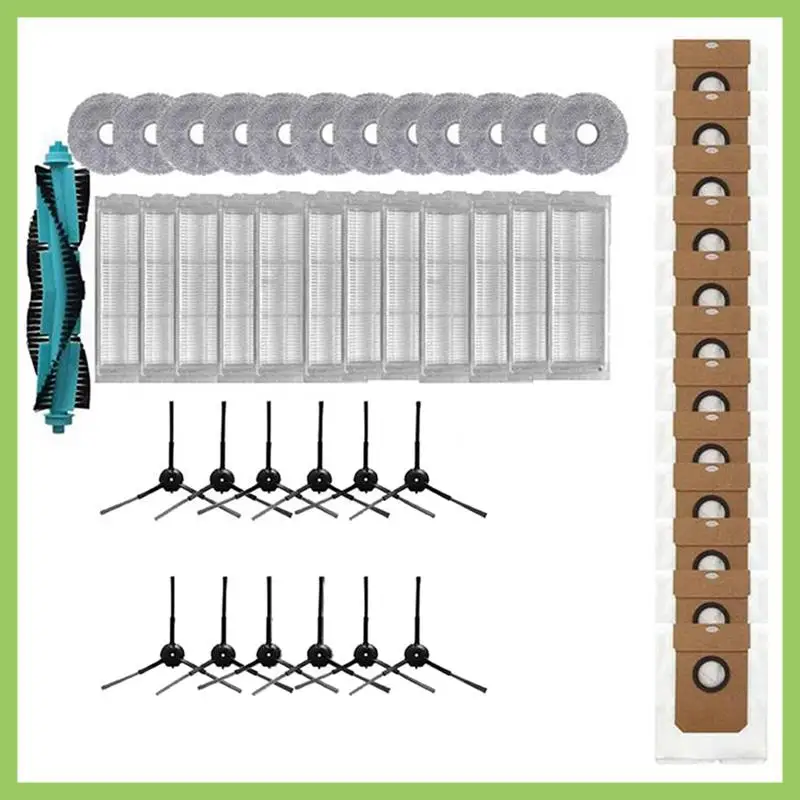 

Compatible For Cecotec Conga 11090 Spin Revolution Main Side Brush Hepa Filter Mop Cloth Dust Bag Kit