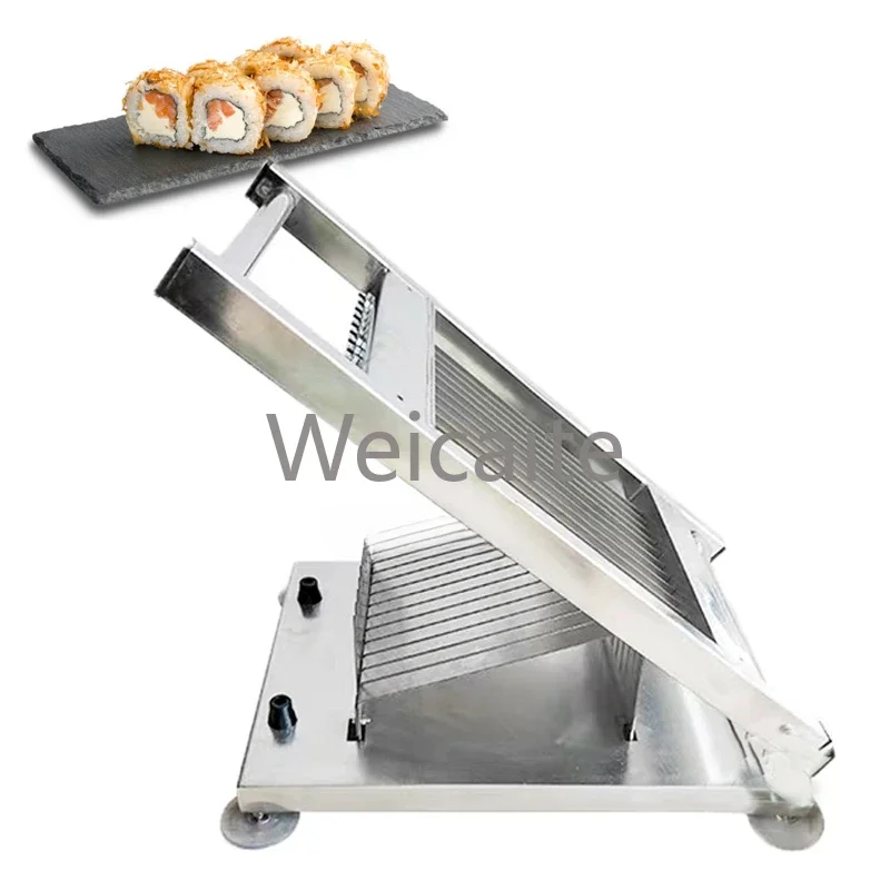 Commercial Stainless Steel Manual Cutter Round Square Sushi Roll Cutter Cutting Machine