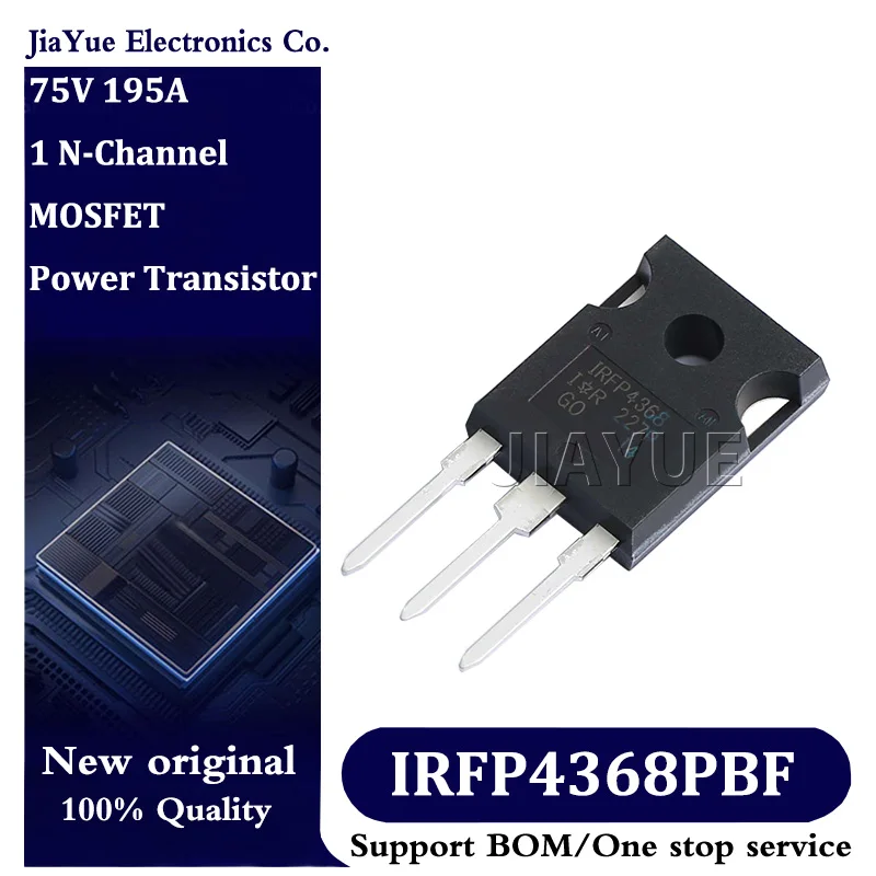 

5pcs/lot 100% New Original Chips IRFP4368PBF TO-247AC-3 75V 195A MOSFET Field effect tube Power Transistor IRFP4368PbF