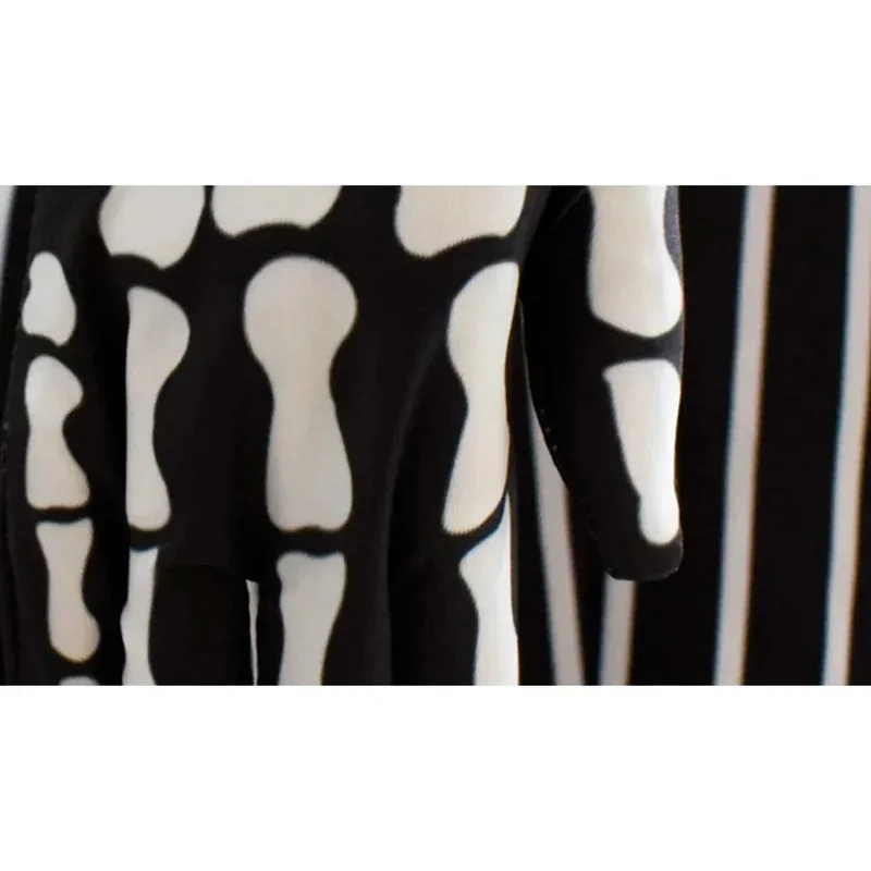 CyCostume Jack Skellington Costume de cosplay pour hommes adultes, veste et pantalon fantaisie, tenue d'Halloween et de carnaval