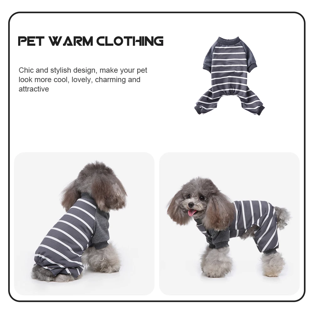 

Pet Pajamas Apparel Comfortable Dog Onesie Polyester Comfortable Onesie Decorative Clothes Household Warm Cozy Winter