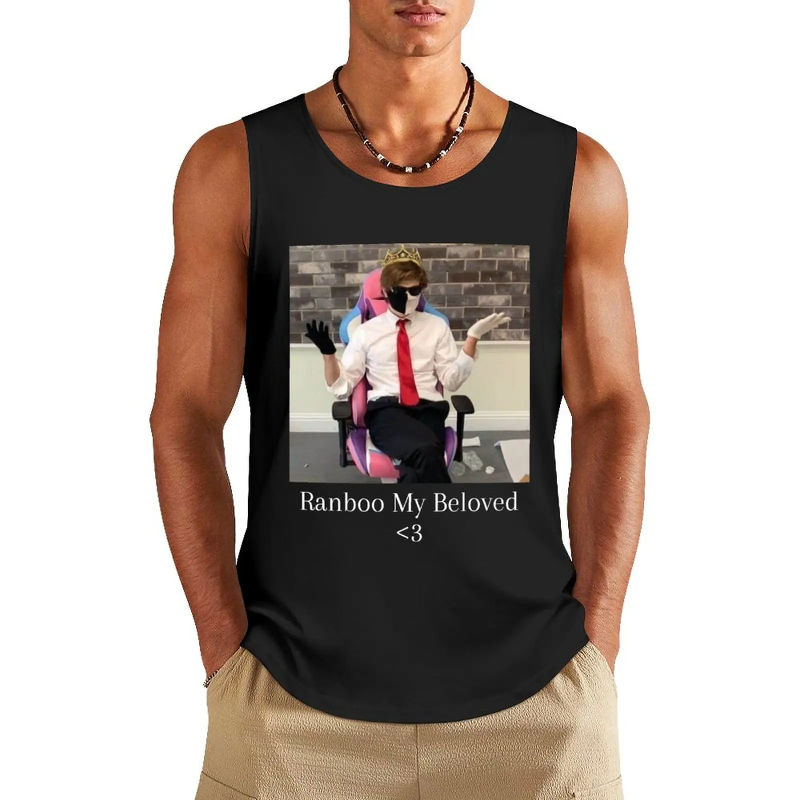 

Ranboo my beloved Tank Top sexy clothes men gym clothing men vest men gym Men's t-shirts