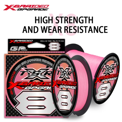 Nuevo Ygk g-soul 8 hebras Japón línea trenzada línea de pesca multifilamento 100/150/200/300/500M pesca de carpa línea de Pe 8 alambre trenzado