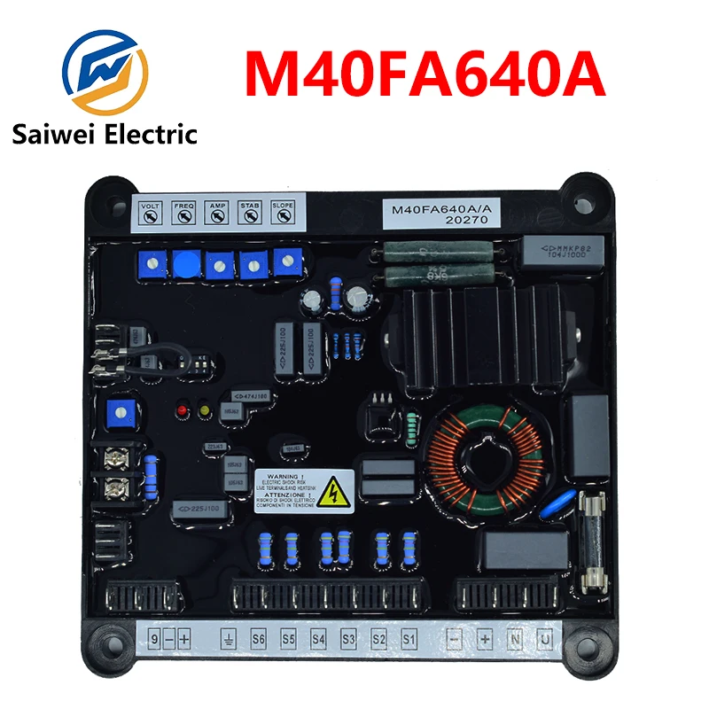 

M40FA640A Marilli generator spare parts AVR automatic stabilizer replacement three-phase stabilizer