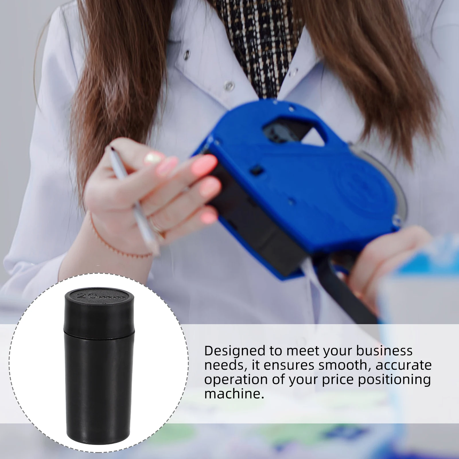 10pcs Price Machine Replacement Labeller Accessories Pricemarker Labeler Parts Ink Ink Wheel Wheel Replacement Portable Design