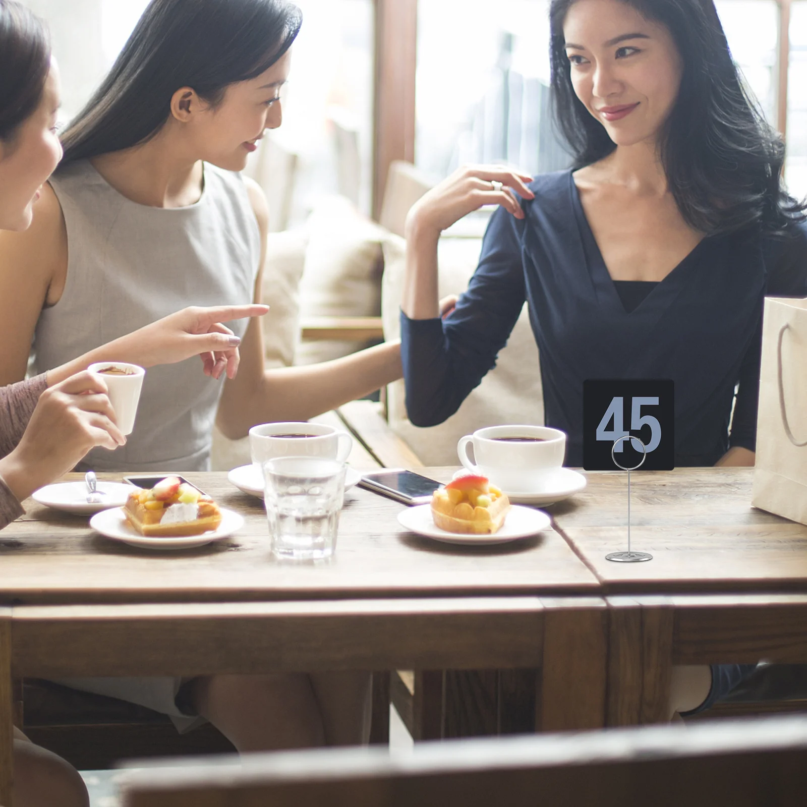 

50Pcs Table Numbers 1-50 Plastic Elegant Design Versatile Application for Restaurants Weddings Banquets Party Decors