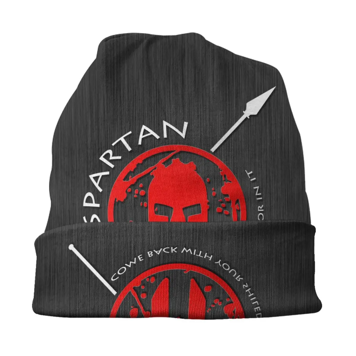 Sparta Skull Spartan Warrior Bonnet Hats Hip Hop Knit Hat For Women Men Winter Warm Skullies Beanies Caps