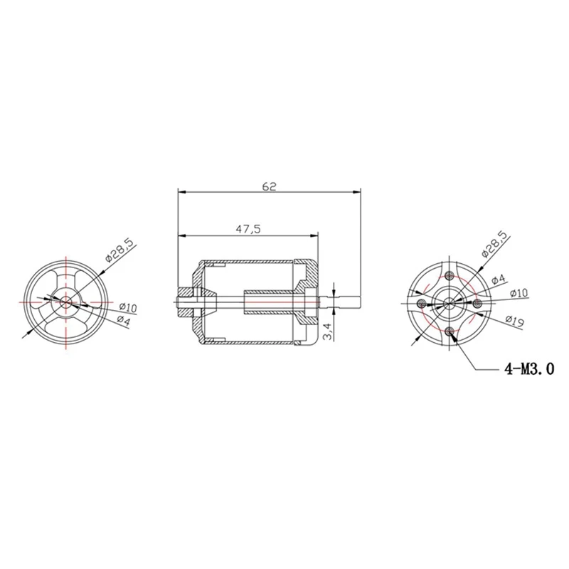 ABST  70mm 12 Blades Ducted Fan EDF Unit with 4S 3400KV Brushless Motor for RC Airplane