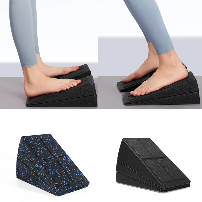 

3Pcs/Set Gym Yoga Bricks Squat Wedge Blocks Block Ramp Deadlift Slant Board Adjustable Non-Slip Calf Foot Stretcher For Exercise