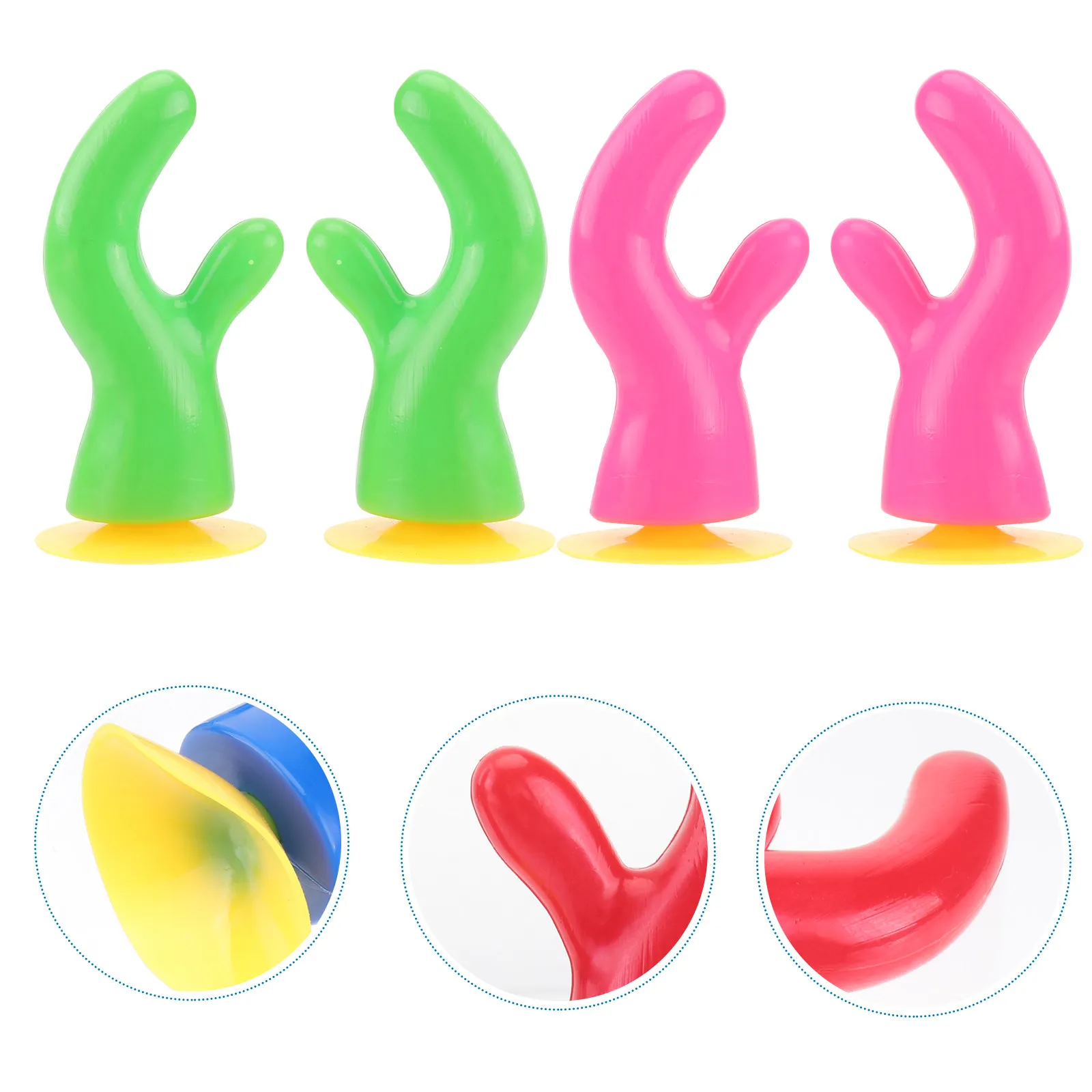 8Pcs Antler Suction Cup Decoration Adorable Colorful Antlers Accessories for Motorcycle Women Men Girls Boys Kids