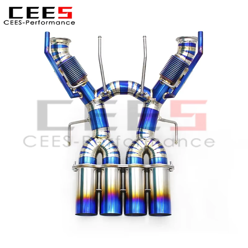 CEES Straight Through Catback for Mclaren 765LT 4.0T 2020+ Lightweight Exhaust System Aggressive Sounds