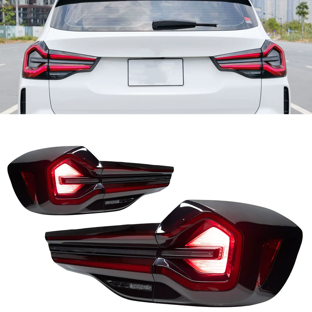 

Автомобильный светодиодный задний фонарь в сборе для BMW X3 G08 2018-2021, модифицированный новый стиль, задний фонарь, указатель поворота