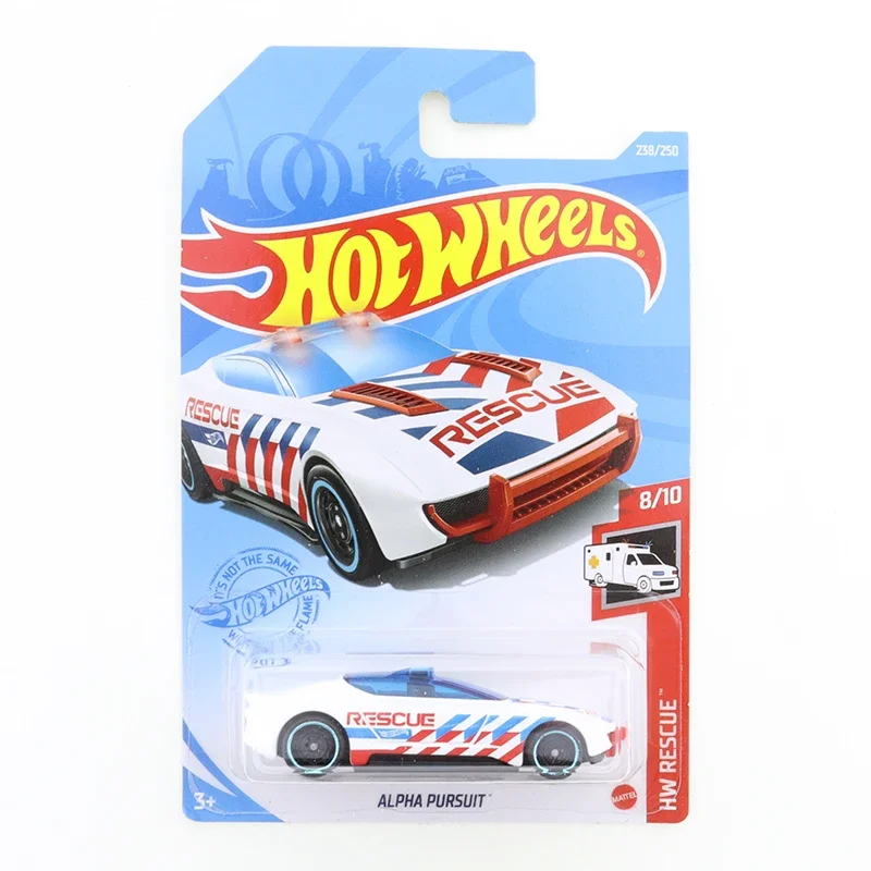 Hot Wheels-ミニ合金クーペモデルカー、アルファの空気、 #238/250 hレスキュー、8 10、1:64、金属ダイキャスト、2021